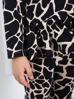 КМ151 Костюм Модница (молочный; черный) - Милаша фото 9