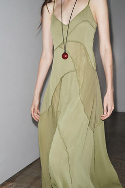 FLOWING COLOUR BLOCK DRESS - Zara фото 4
