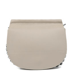 *Y8248-1P bitter apricot женская кожаная сумка "Saddle" Barcelo Biagi