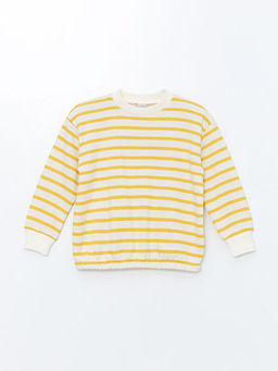 Bisiklet Yaka K?z ?ocuk Sweatshirt