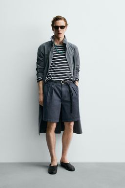 BERMUDA RELAXED FIT PLIEGUES AARON LEVINE X ZARA / az-empolvado