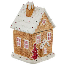 Конфетница "Пряничный дом", 950 мл, L14 W12 H21,5 см, 2в.