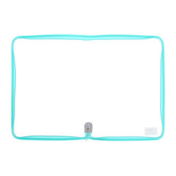 Папка пластиковая А4, 325 х 230 х 25 мм, молния вокруг, Calligrata Офис, ПМ-А4-01, 0.5 мм, прозрачная, Pastel, мятная  фото 5