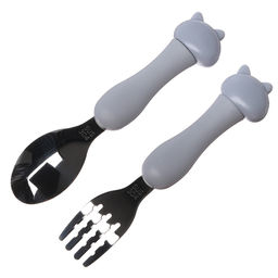 Набор детских столовых приборов в футляре Котята, вилка, ложка - Simaland фото 4