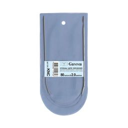 Спицы GAMMA круговые KNC алюминий d 2.0 мм 80 см 1 шт с покрытием