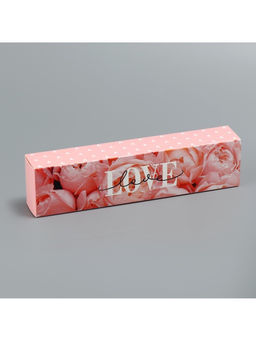 Цена за 5 шт. Коробка для конфет, кондитерская упаковка, 5 ячеек, «Love», 5×21×3.3 см