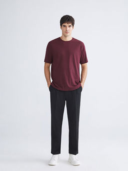 Bisiklet Yaka Penye Erkek Ti??rt