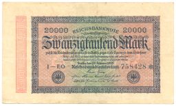 20000 марок 1923 года Германия