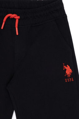 Черные вязаные шорты для мальчика - U.s. polo assn фото 3