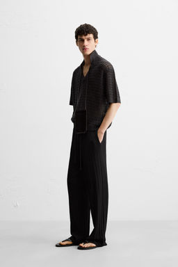 TEXTURED KNIT TROUSERS - Zara фото 13