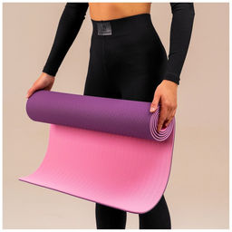 Коврик для йоги Sangh, нескользящий, 183×61×0.6 см, цвет фиолетовый