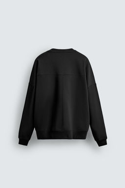 SUDADERA CROPPED FIT INTERLOCK / Verdoso - Zara фото 15