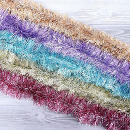 Цена за 10 шт. Мишура Снег d-10 см 200 см, микс - Зимнее волшебство фото 3