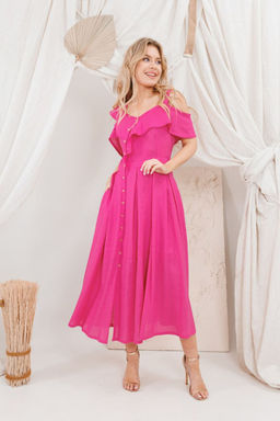 Платье AMORI 9745 фуксия  фото 2