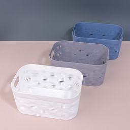 Органайзер для хранения «WAVE», с ручками, 1 секция, 19.5×12.5×9.2 см, МИКС