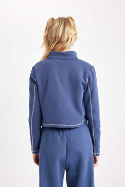 Толстовка на молнии с принтом Cool Regular Fit - Defacto фото 8