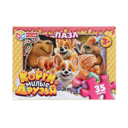 MAXI-пазлы "Корги и милые друзья" (ш/к53976, 403168, "Умные игры") 35 элементов
