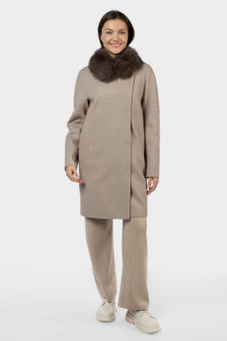 Мех натуральный (песец) Пальто утепленное Термофинн 100 г - El podio фото 12