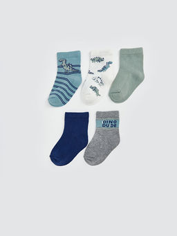Desenli Erkek Bebek Soket ?orap 5li
