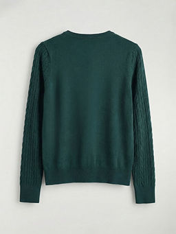 Bisiklet Yaka Desenli Kad?n Triko H?rka