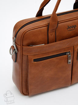 Портфель мужской 1795-01 brown Jeep - S-style фото 5