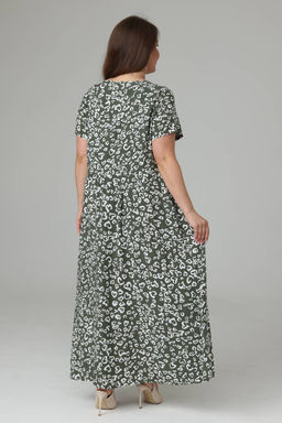 Платье штапель 6131/07/Хаки - Rise фото 3