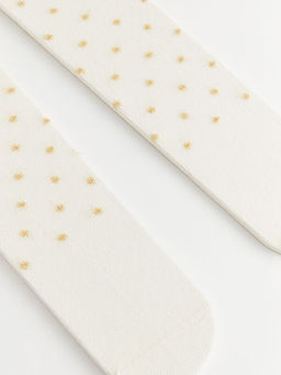 Desenli K?z Bebek K?lotlu ?orap 2li