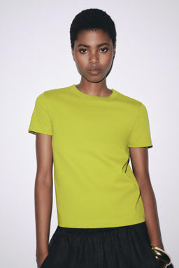 SHORT SLEEVE INTERLOCK T-SHIRT - Zara фото 61