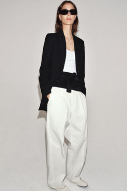 BLAZER SLIM CON LANA ZW COLLECTION LIMITED EDITION / Negro