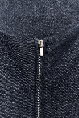TRF ASYMMETRIC DENIM DRESS - Zara фото 8
