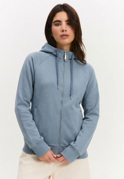 Толстовка женская 25234-532 футер серо-голубой