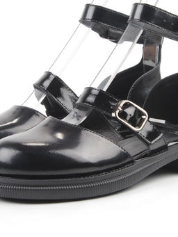 06-YD31-4E BLACK Туфли женские (натуральная кожа)