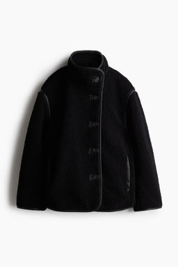 Chaqueta de corte holgado en borreguito - H&m фото 7