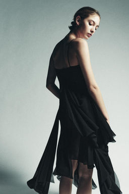 STRAPPY DRESS WITH LACE RUFFLES - Zara фото 10