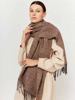 в составе ШЕРСТЬ и КАШЕМИР Большой, мягкий, теплый однотонный двусторонний палантин. - Tantino фото 6