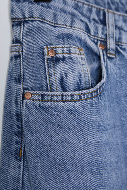Mavi Kurdele/Fiyonk Detayl? Normal Bel Wide Leg Jeans TWOSS25JE00035 - Trendyolmilla фото 8