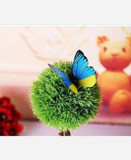 Наклейки набор Бабочки объемные 12 шт. Цвет синий. 904624 - Yiwu youda import & export co фото 4