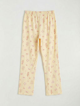 Beli Lastikli Desenli Kad?n Pijama Alt?