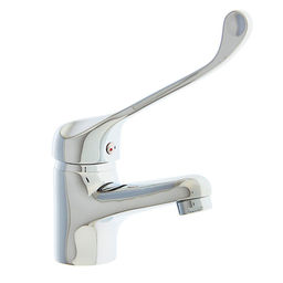 Смеситель для раковины Accoona A9041, однорычажный, с хирургической ручкой, хром