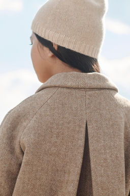 HERRINGBONE WOOL BLEND COAT LIMITED EDITION - Zara фото 4