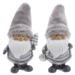 Фигурка декоративная "Дед Мороз", L8,5 W8 H17,5 см, 2в.