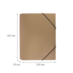 Expert Complete PRISMA Папка на резинке A4 600 мкм 35 мм эффект 3D 5 шт. золотой EC210400028