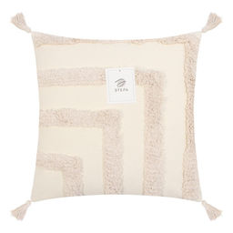 Наволочка декоративная Этель Бохо, 45х45 см, цвет молочный, 100% хлопок  фото 11