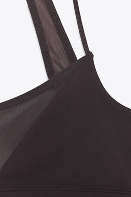SEAMLESS COMBINED TULLE TOP - Zara фото 8