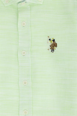 U. S. Polo Assn Неоново-желтая рубашка с длинным рукавом для мальчика - U.s. polo assn фото 8