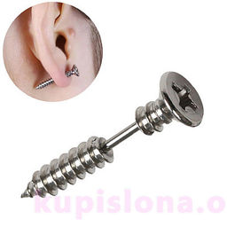 Серьга Шуруп