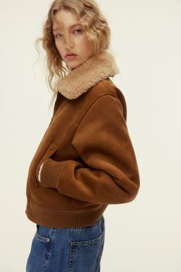 Chaqueta con cuello de borreguito - H&m фото 6