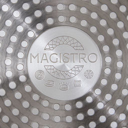 Сковорода Magistro Natural, d=26 см, кованый алюминий, ручка soft-touch, антипригарное покрытие, индукция, серая  фото 7