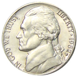 5 центов 1982 года D США
