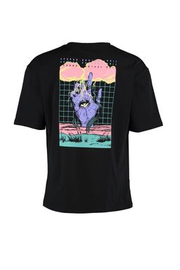 TRENDYOL MAN Siyah Oversize/Genis Kesim %100 Pamuklu Mistik Bask?l? T-Shirt TMNSS22TS0217 - Trendyolmilla фото 7